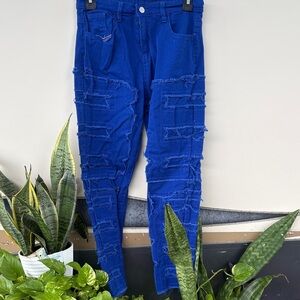 Distressed Blue Jeans for Women